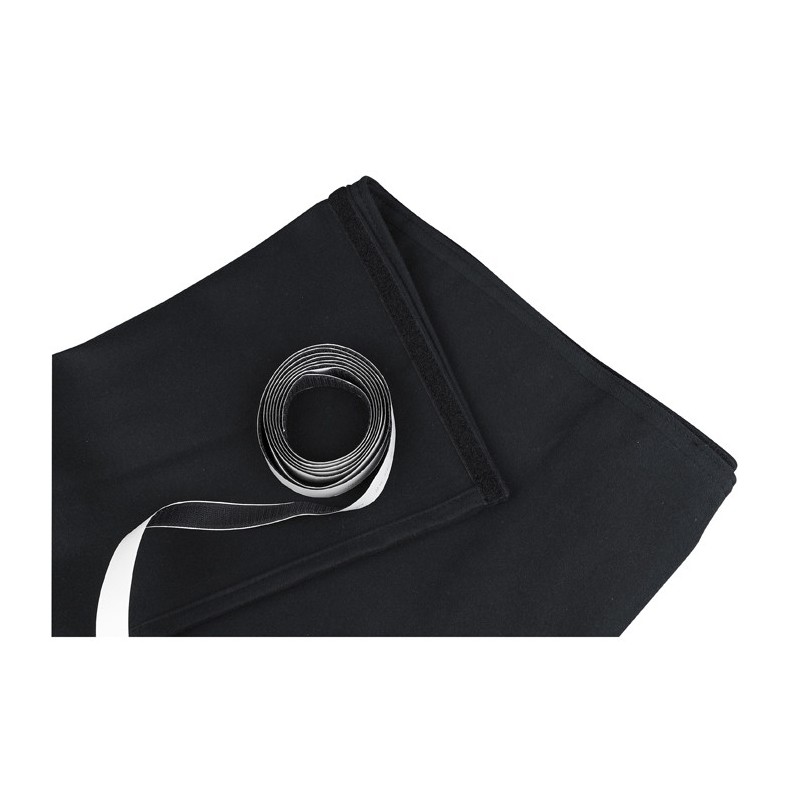 Showgear 89051 Skirt for Stage Elements Black, unpleated